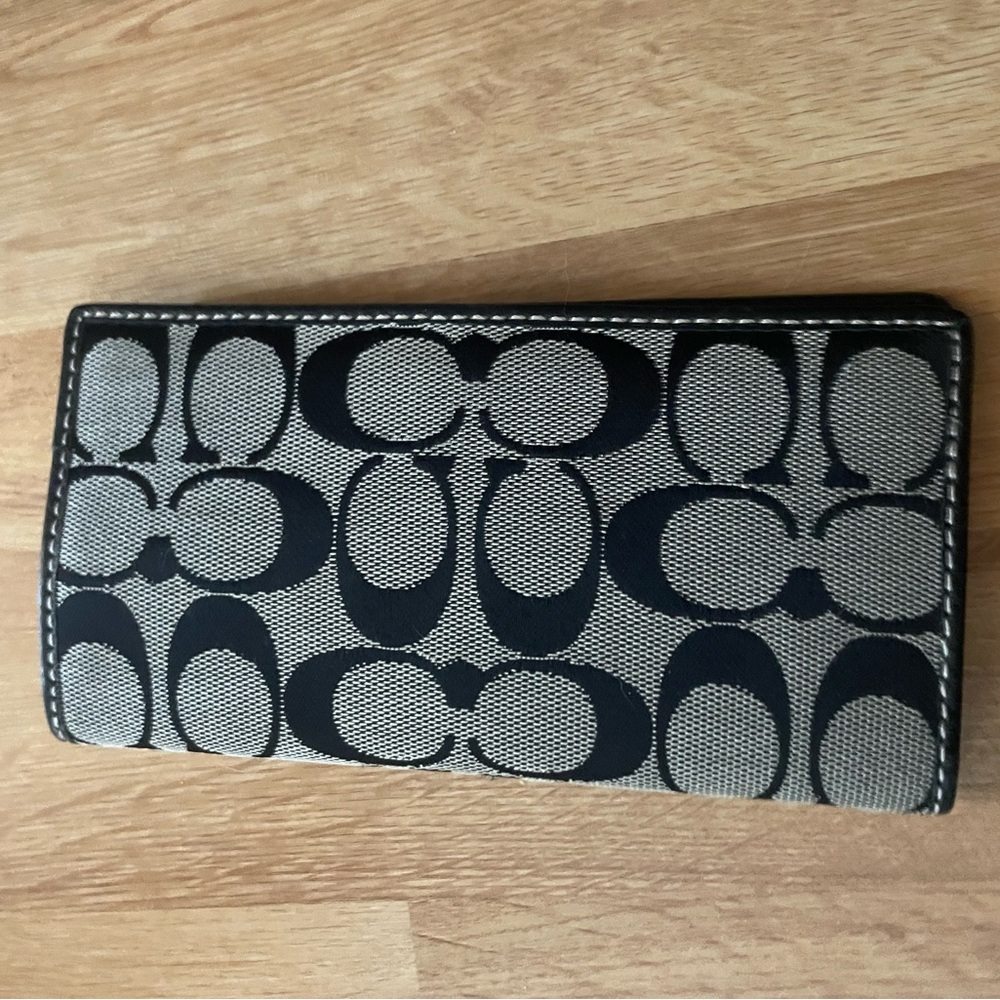 Coach checkbook holder